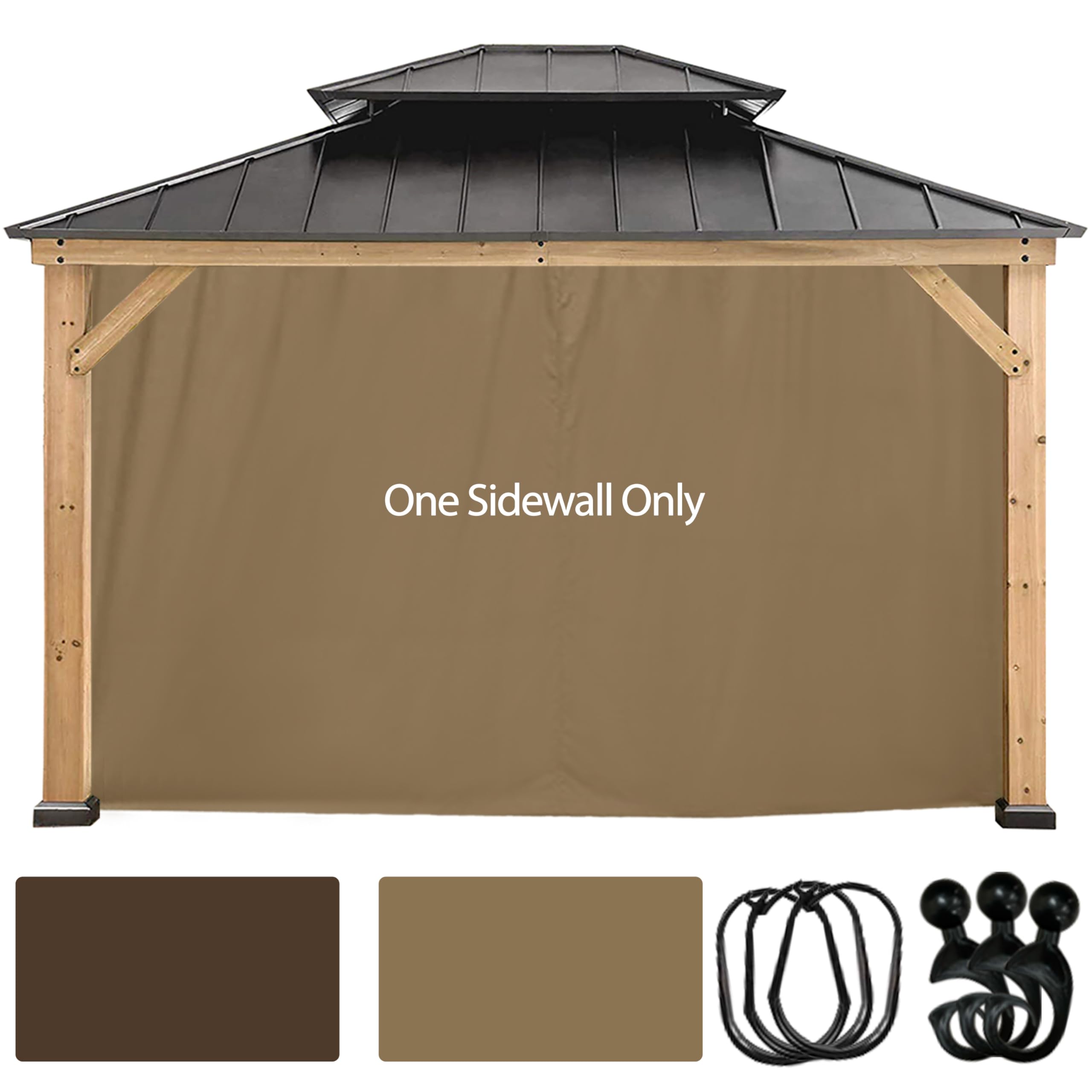 CoastShade Universal Replacement Canopy Mosquito Netting Screen Sidewalls Only for 10' x 12' Gazebo Canopy