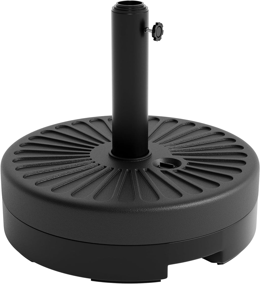 GarveeLife Patio Umbrella Base, 80lb Capacity Heavy Duty Design with Adjustable Pole Adapter Fits 1.5" to 2.1" Poles for 7.5-11FT Umbrellas, Corrosion-Resistant and Wind-Resistant for Outdoor, Patio