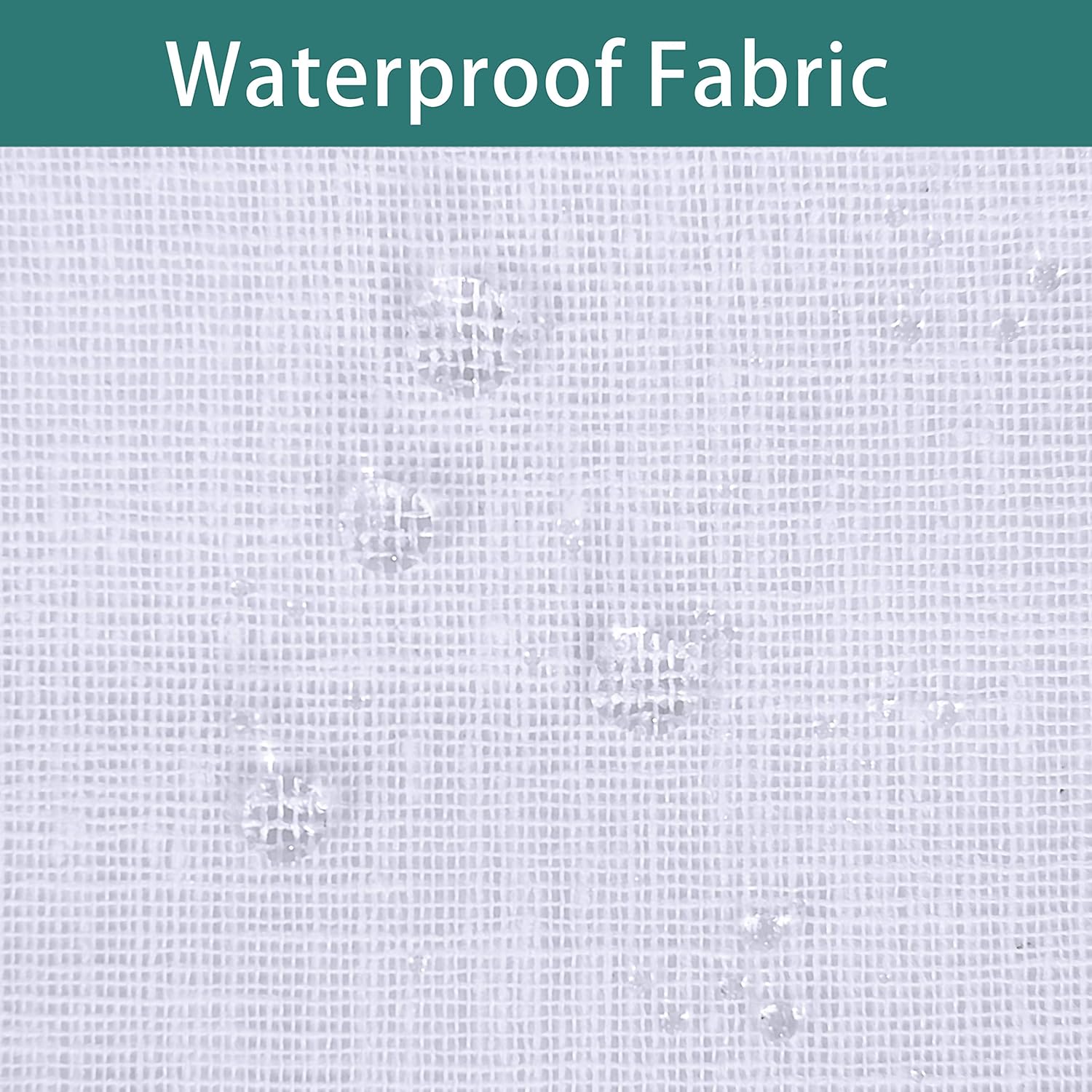 LORDTEX Burlap Linen Look Outdoor Curtain for Patio - 2 Panels Waterproof Tab Top Sheer Curtains for Pergola, Porch, Cabana and Gazebo Indoor/Outdoor Voile Sheer Drapes, 52 x 84 Inch, White